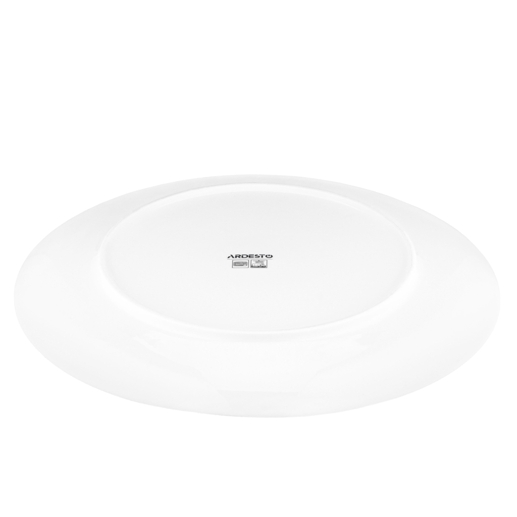 Тарілка Ardesto Capri, 19.2см, порцеляна, біло-зелений (AR0419CWG) - зображення 4