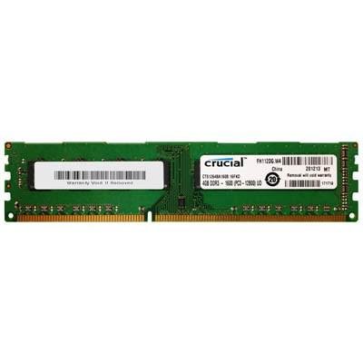 Модуль пам'яті для комп'ютера DDR3 4GB 1600 MHz Micron (CT51264BA160BJ) - зображення 1