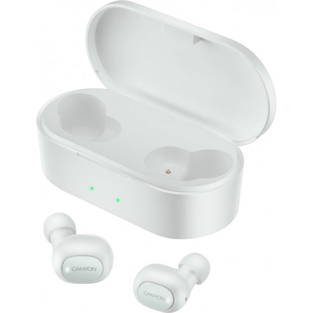 Навушники Canyon CND-TBTHS2B White (CND-TBTHS2W) - зображення 1