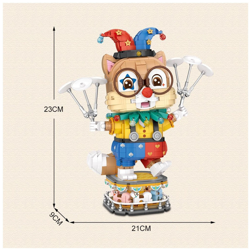 Конструктор LOZ mini Клоун Білка (1947) - зображення 6