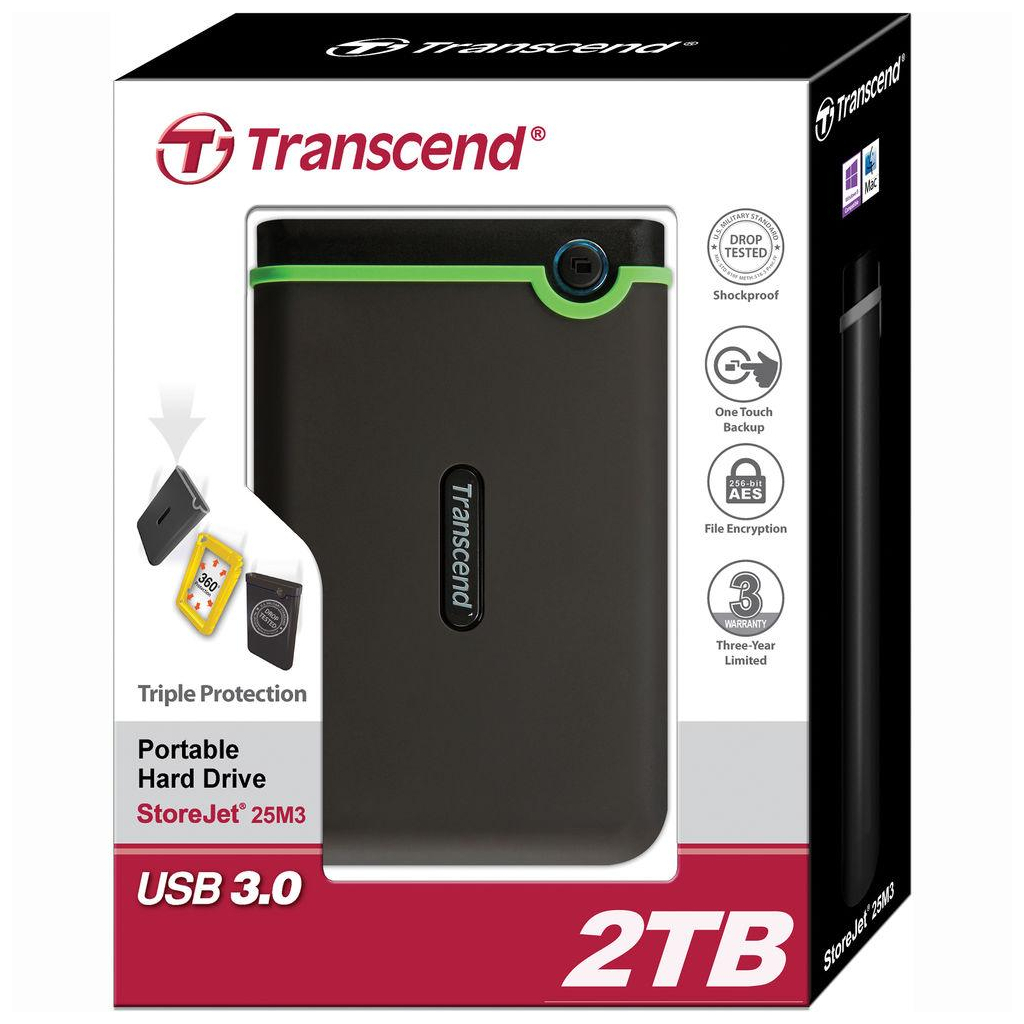 Зовнішній жорсткий диск 2.5" 2TB Transcend (TS2TSJ25M3S) - зображення 5