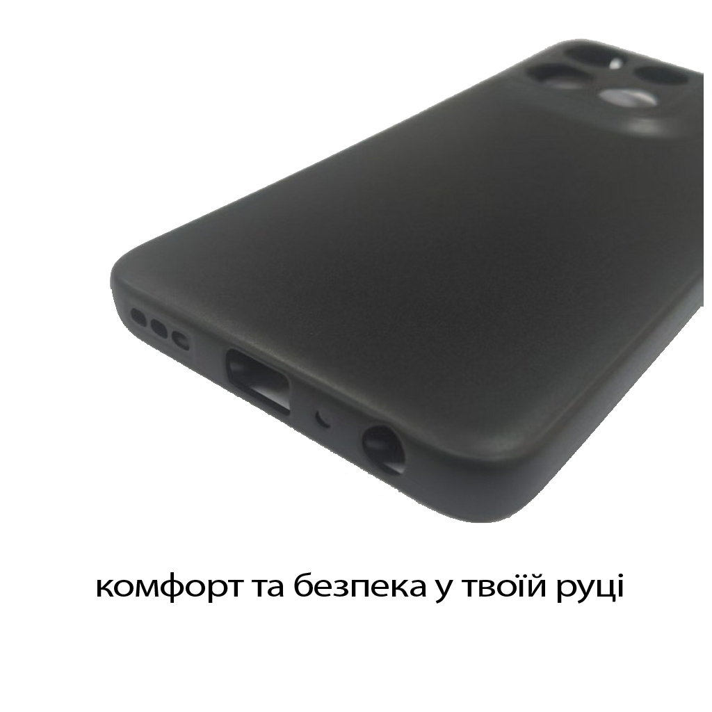 Чохол до мобільного телефона BeCover Silicone Motorola Moto G56 Black (713766) - зображення 4