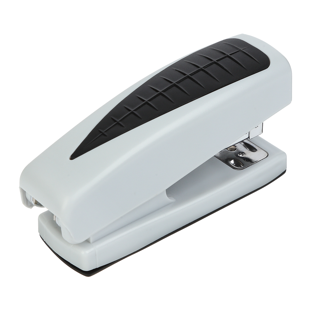 Степлер Buromax пластиковий, 20 аркушів, (скоби №24;26), 98 х 33 х 50 мм, сірий (BM.4200-09) - зображення 2