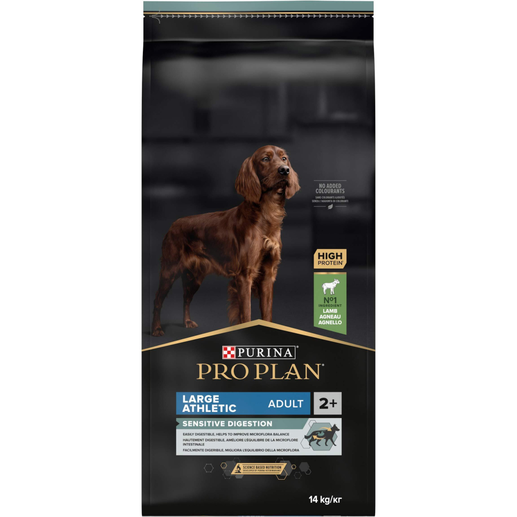 Сухий корм для собак Purina Pro Plan Large Athletic Adult 2+ Sensitive Digestion Для великих порід атлетичної статури З ягням 14 кг (7613035415591) - зображення 1