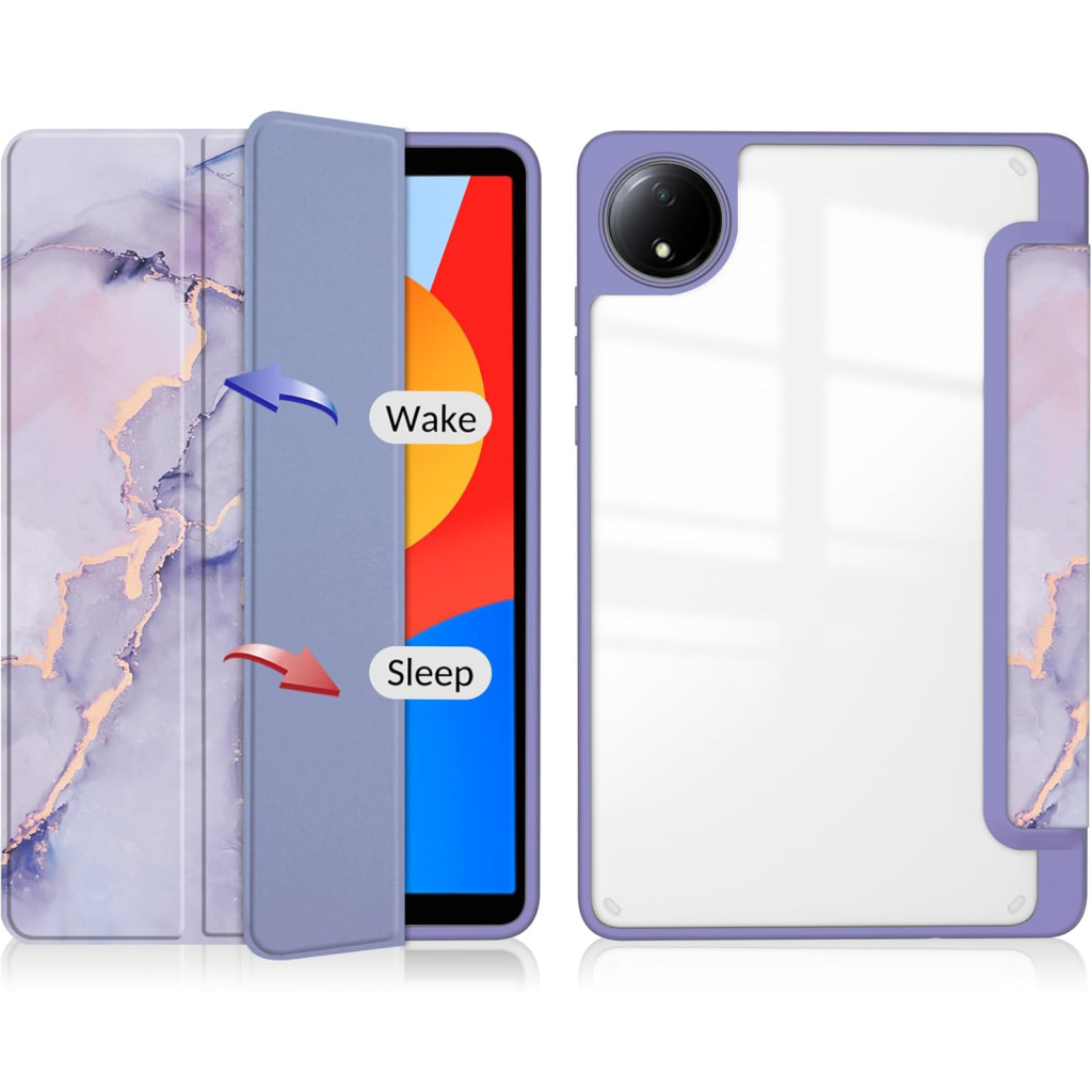 Чохол до планшета BeCover Soft Edge TPU Xiaomi Redmi Pad SE 8.7" Purple Marble (712577) - зображення 4