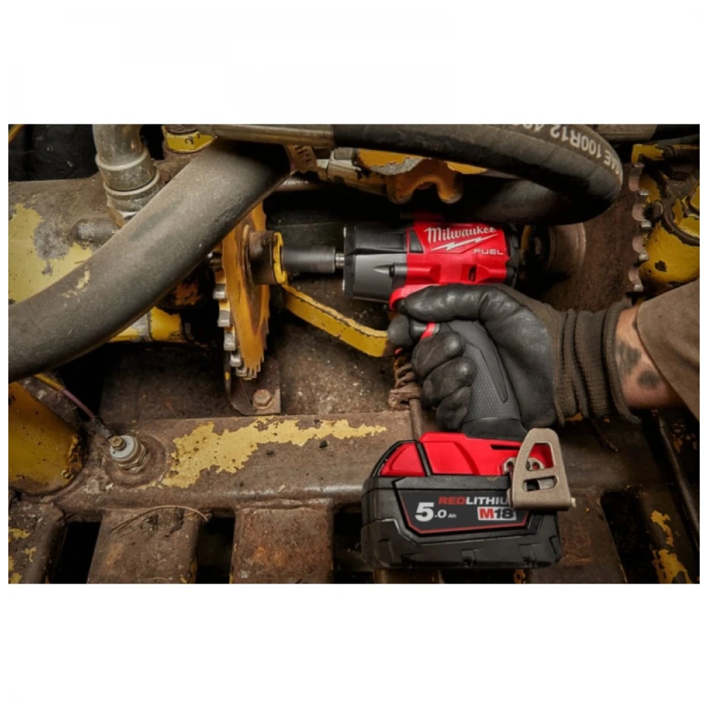 Гайковерт Milwaukee імпульсний 1/2"881 Нм з фрикційним кільцем M18 FMTIW2F12-502X (4933478450) - изображение 10