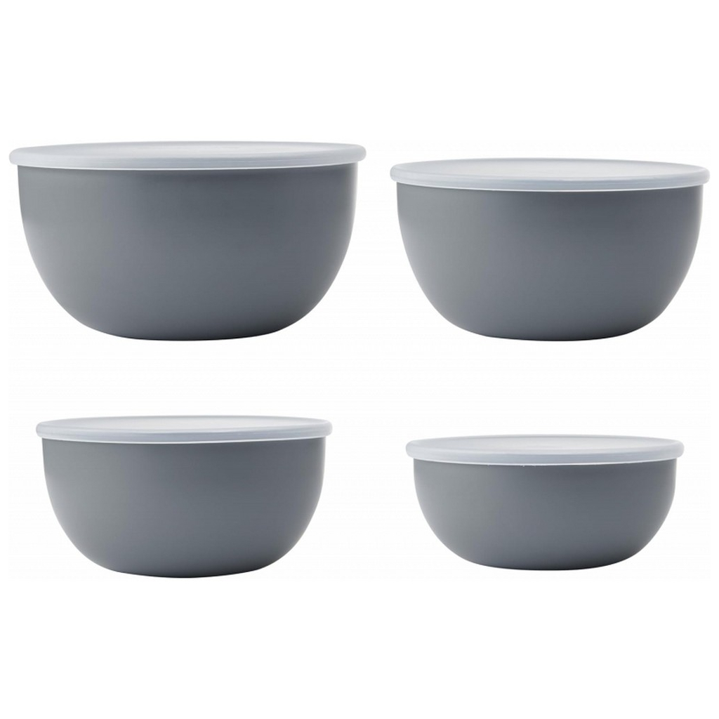 Миска KitchenAid Coreline, набір 4 шт, з кришкою, сірий (KQG176OSCGG) - зображення 2