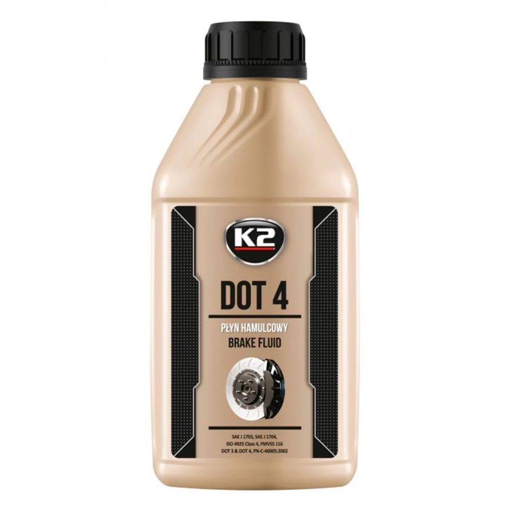 Гальмівна рідина K2 Turbo Brake Fluid DOT 4 0,5 л (T1041) - зображення 1