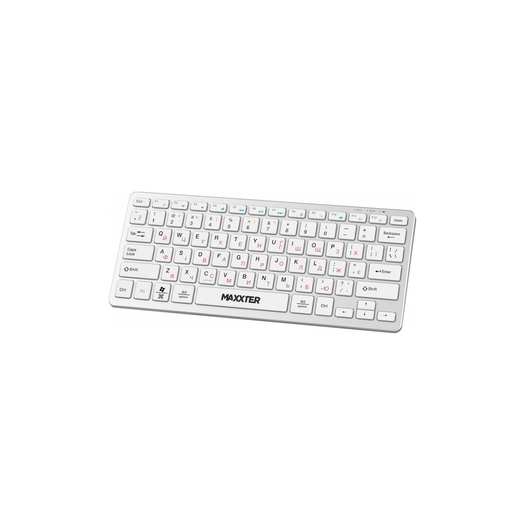 Клавіатура Maxxter KBW-C01S-UA Wireless UA White (KBW-C01S-UA) - зображення 2