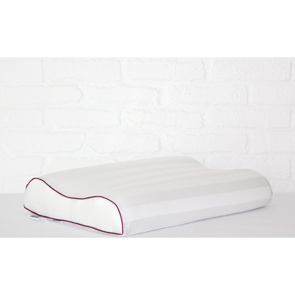 Подушка MirSon ортопедична 6024 Noble stripe Royal Pearl Aero 58х40х10.5 (2200003261424) - зображення 3