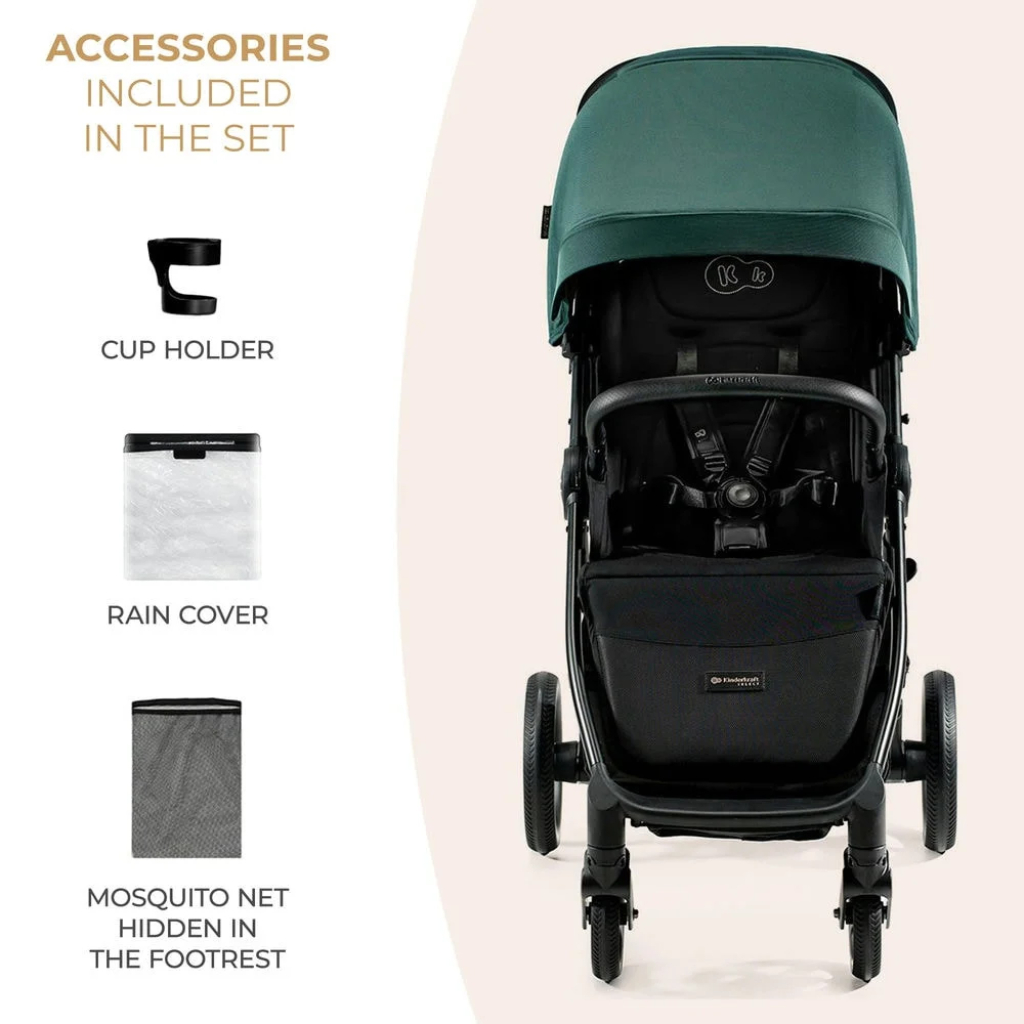 Коляска Kinderkraft Mitzy Jade Green (KSMITZ00GRE0000) (5902533924387) - зображення 8