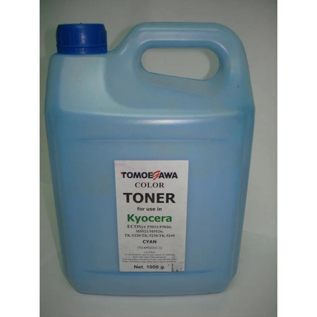 Тонер KYOCERA TK-5220/TK-5230/TK-5240, 1кг Cyan Tomoegawa (TG-KM5021C-1) - зображення 1