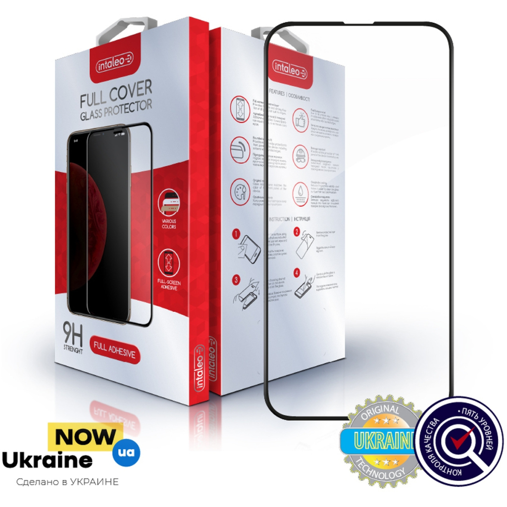Скло захисне Intaleo Full Glue ESD Apple iPhone 13 Pro Max Black (1283126523953) - зображення 1