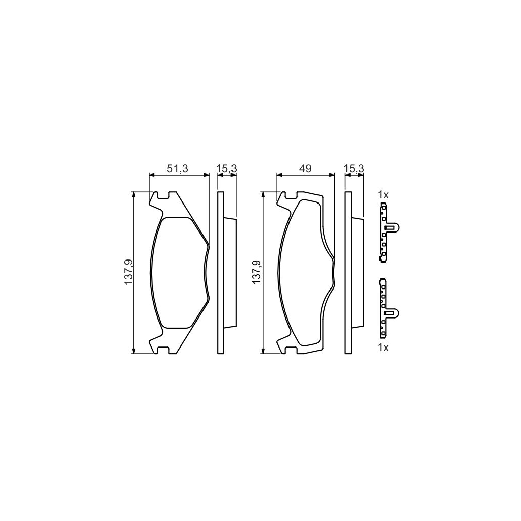 Гальмівні колодки Bosch 0 986 468 871 - зображення 1