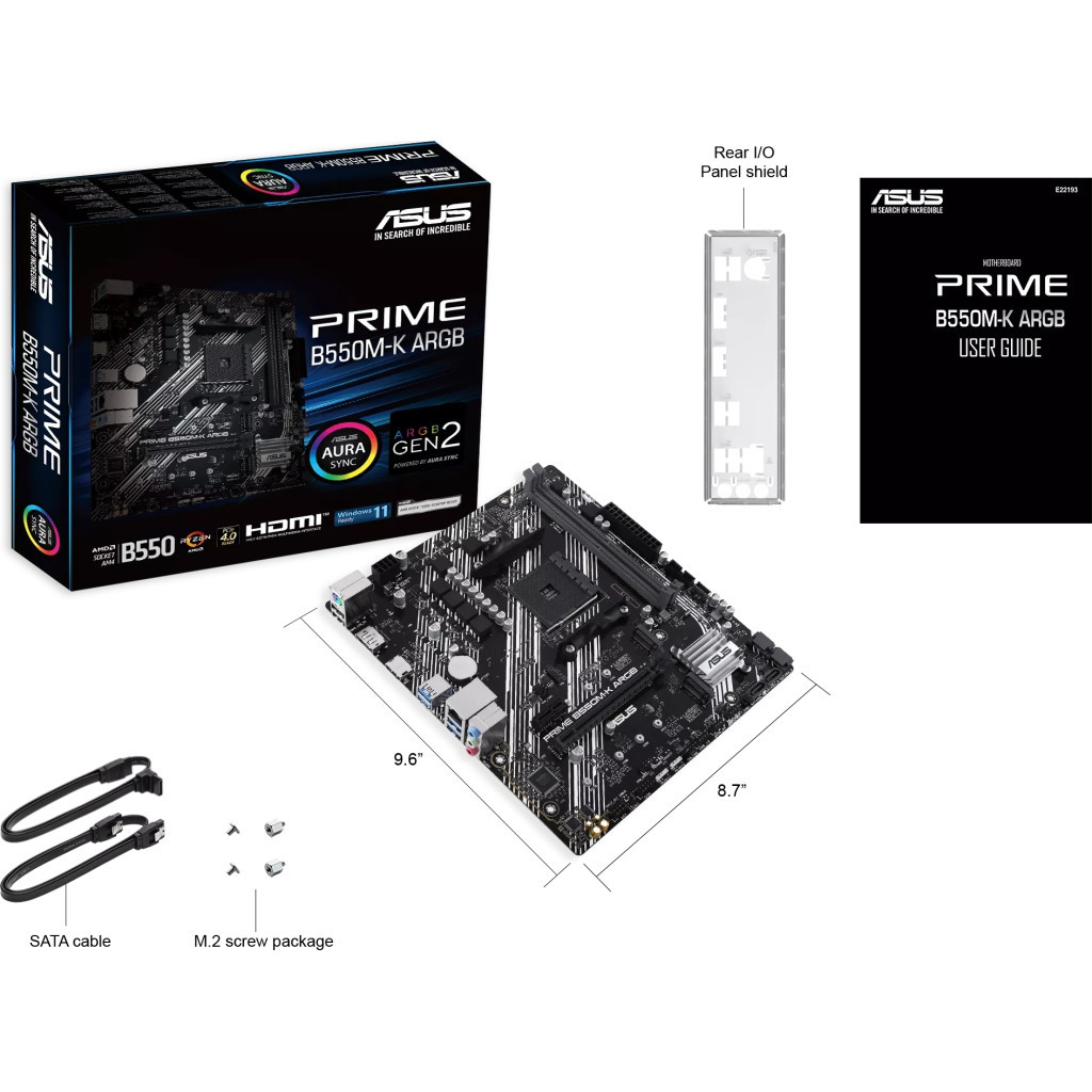 Материнська плата ASUS PRIME B550M-K ARGB - зображення 7