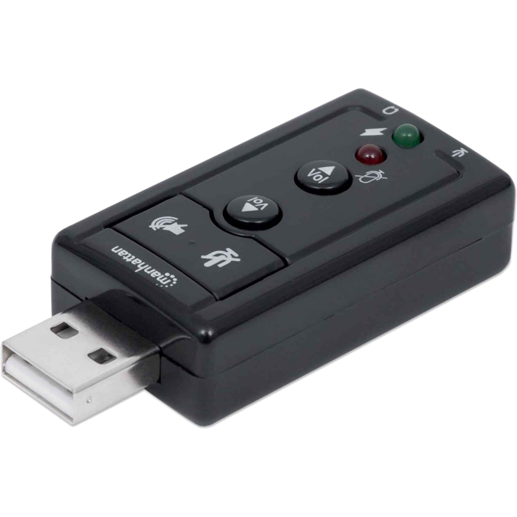 Звукова плата Intracom USB Manhattan 3D 7.1 Surround RTL (152341) - зображення 1