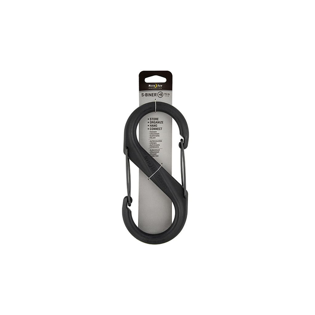 Карабін туристичний Nite ize Plastic Carb S Biner Size 8 NI677 All Black (4823082709397) - зображення 2
