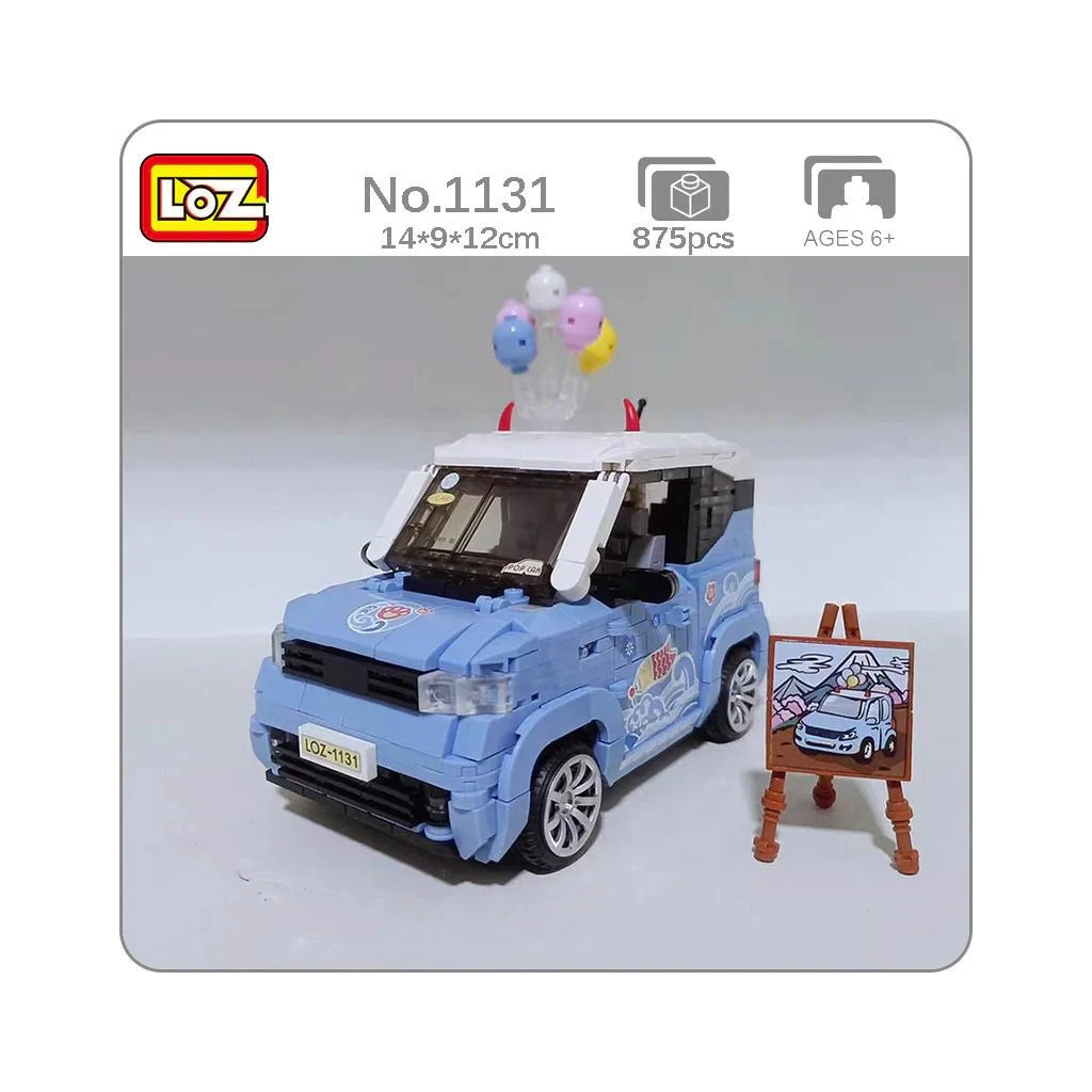 Конструктор LOZ mini Автомобіль MINI блакитний (1131) - зображення 9