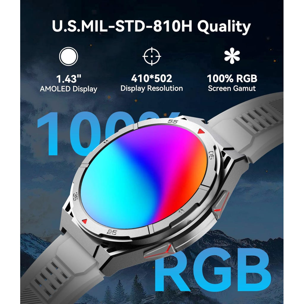 Смарт-годинник OUKITEL BT12 Grey (6931940789585) - изображение 5