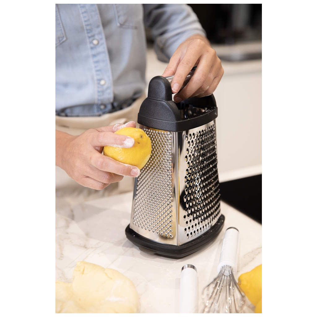 Терка KitchenAid Universal чотирьохстороння з контейнером, чорна (KQG300OSOBE) - изображение 6