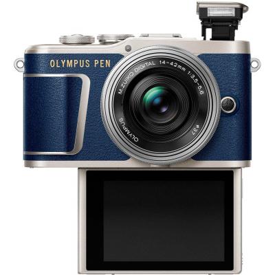 Цифровий фотоапарат Olympus E-PL9 14-42 mm Pancake Zoom Kit blue/silver (V205092UE000) - зображення 7
