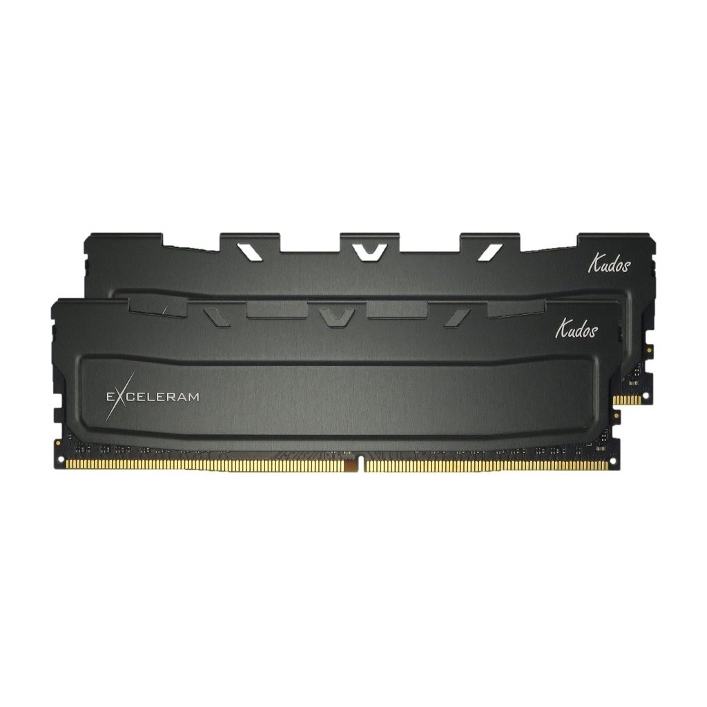Модуль пам'яті для комп'ютера DDR4 32GB (2x16GB) 3200 MHz Black Kudos eXceleram (EKBLACK4323222XD) - зображення 1