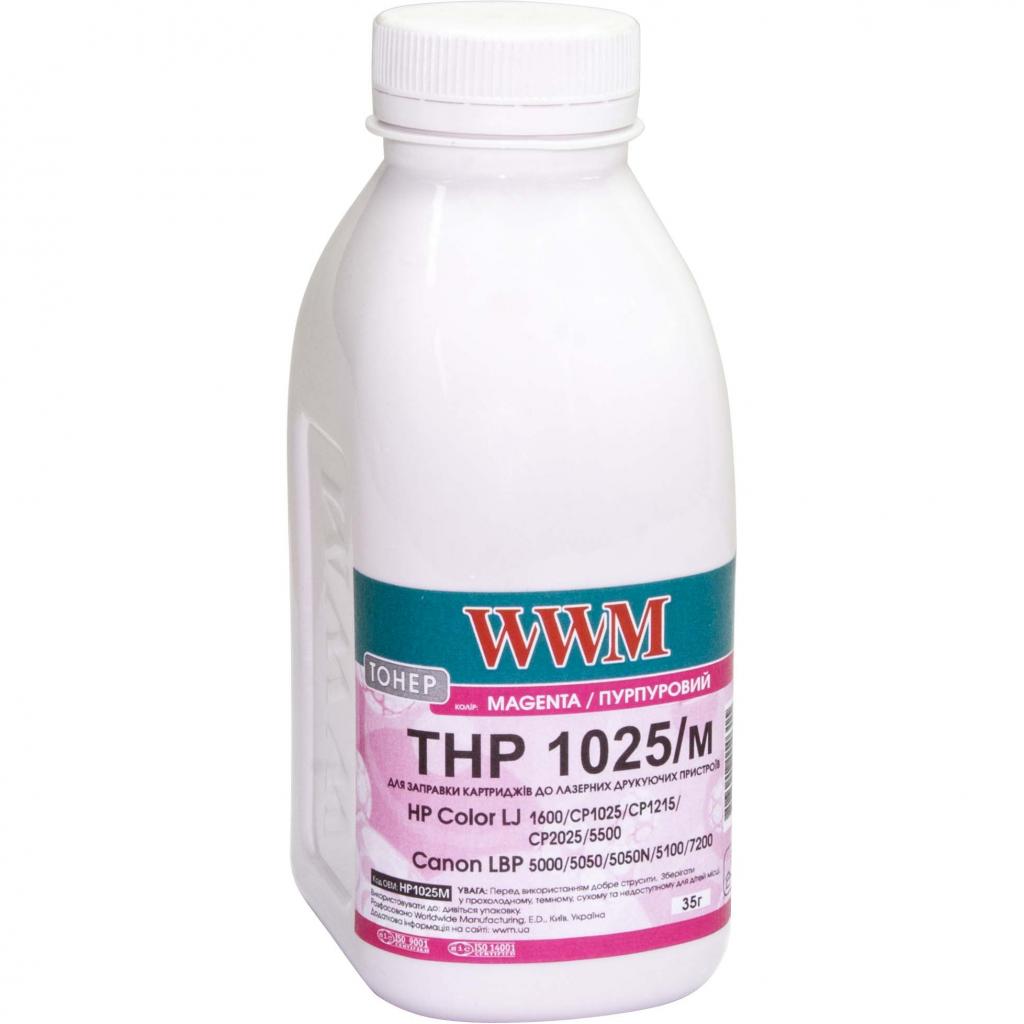 Тонер WWM HP CLJ CP1025/Canon LBP 5050/7100, 35г Magenta (HP1025M) - зображення 1
