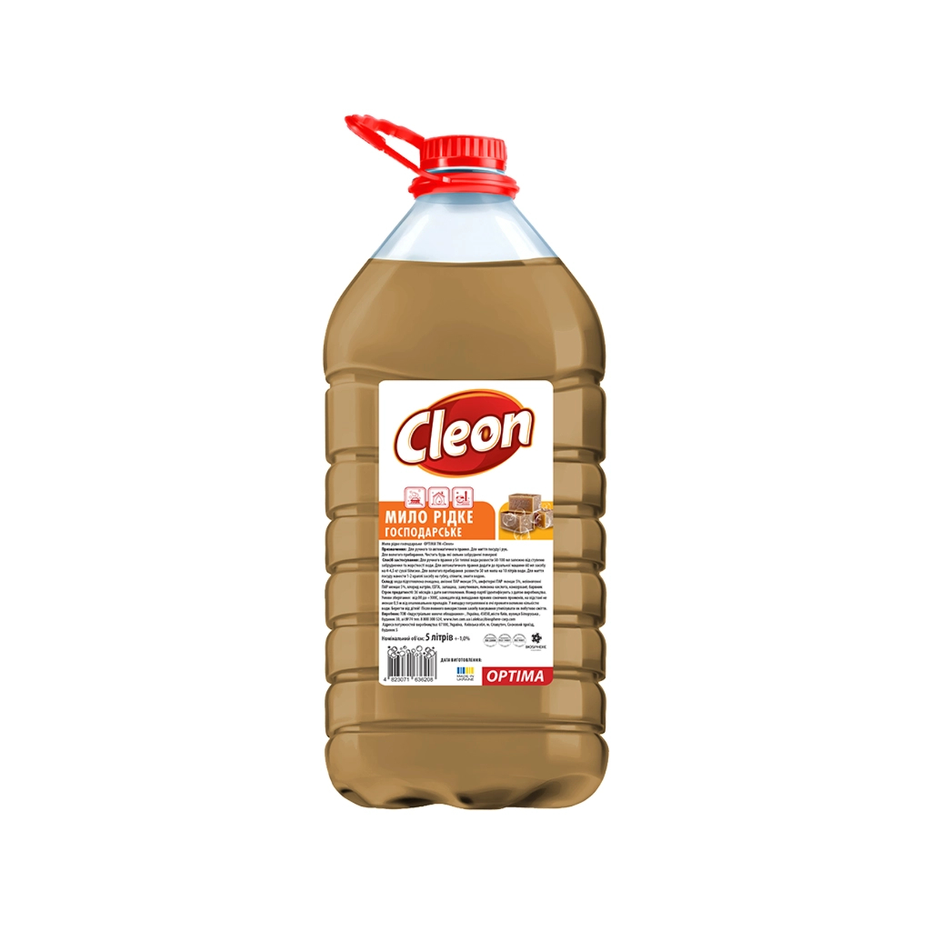 Гель для прання Cleon Господарське рідке мило 5 л (4820289450299) - зображення 1