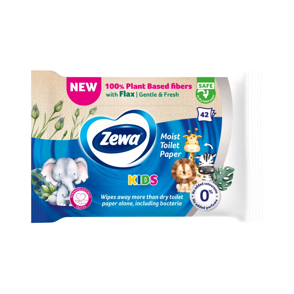 Туалетний папір Zewa Kids 42 шт (7322540796551) - зображення 3