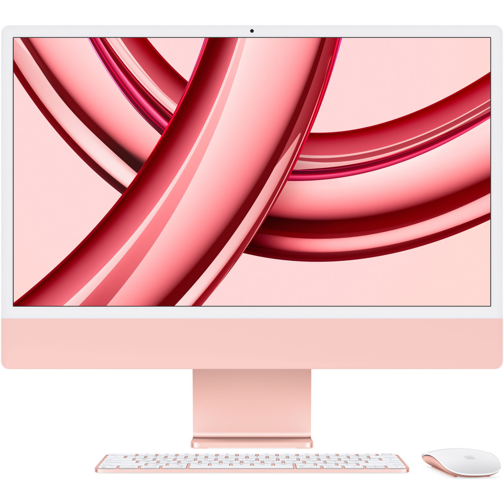 Комп'ютер Apple A2873 24" iMac Retina 4.5K / Apple M3 with 10-core GPU, 256SSD, Pink (MQRT3UA/A) - зображення 1