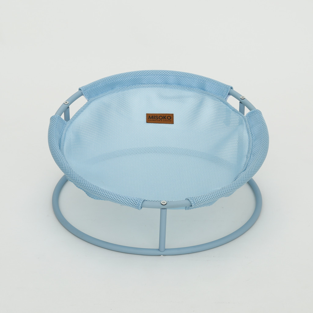 Лежак для тварин MISOKO&CO Pet bed round 45x45x22 см light blue (HOOP31833) - изображение 1