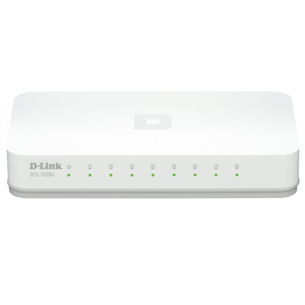 Комутатор мережевий D-Link DES-1008A\Е1А - зображення 1