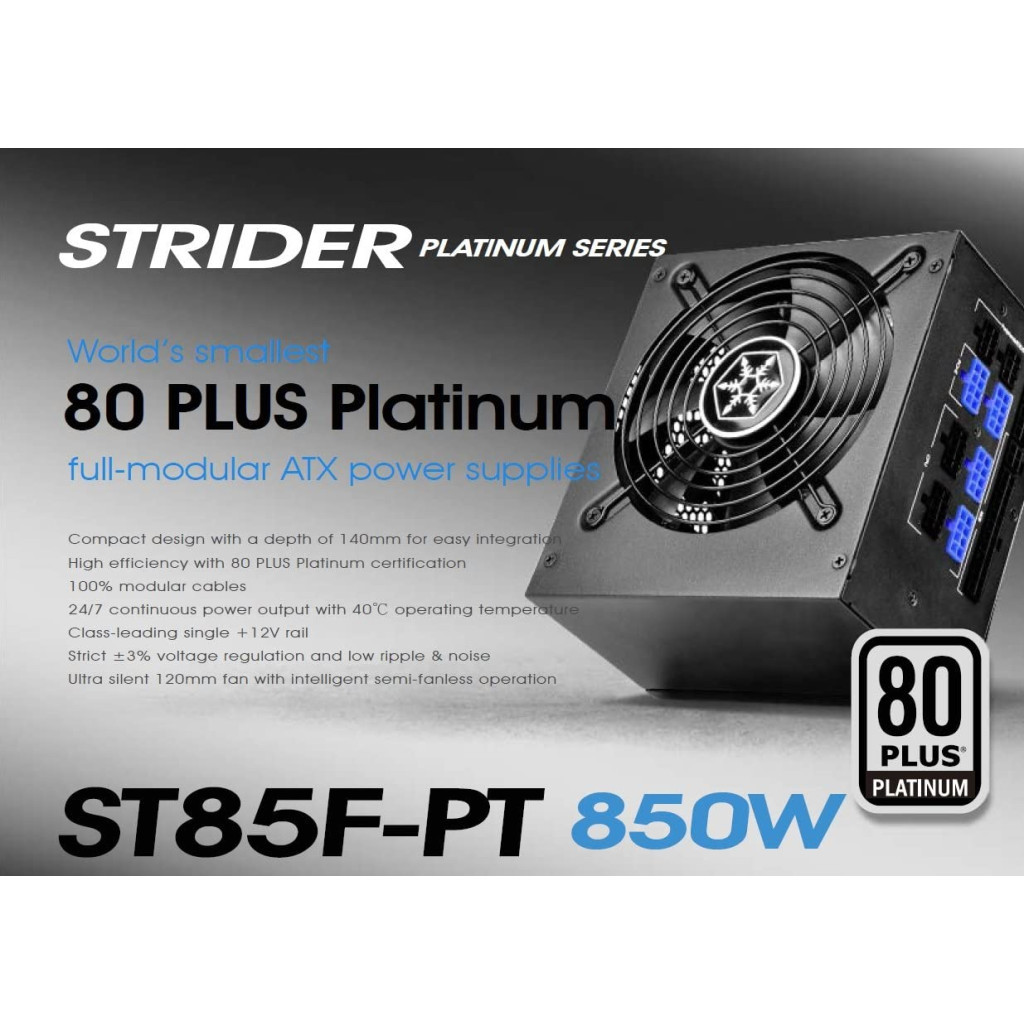 Блок живлення Silver Stone 850W STRIDER (SST-ST85F-PT) - изображение 12