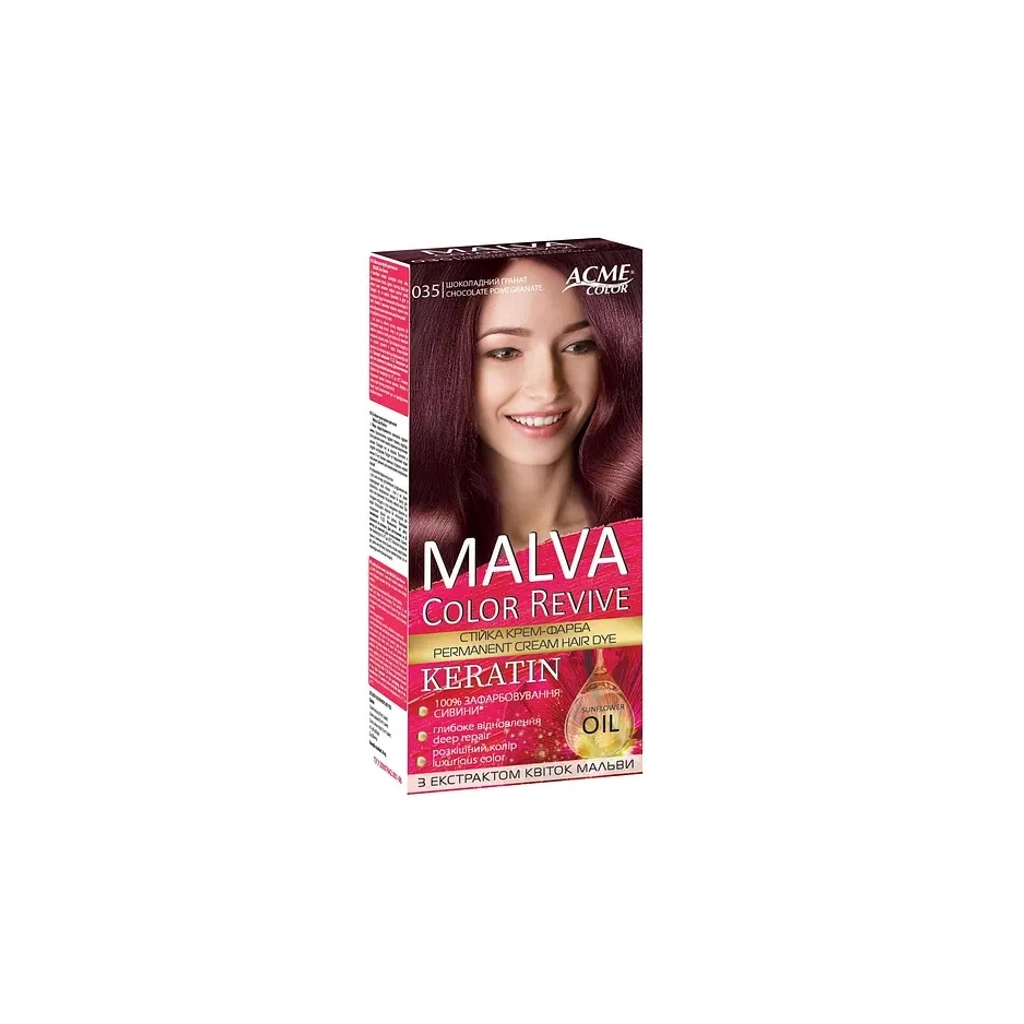 Фарба для волосся Acme Color Malva Color Revive Стійка 035 - Шоколадний гранат (4823115502988) - зображення 1