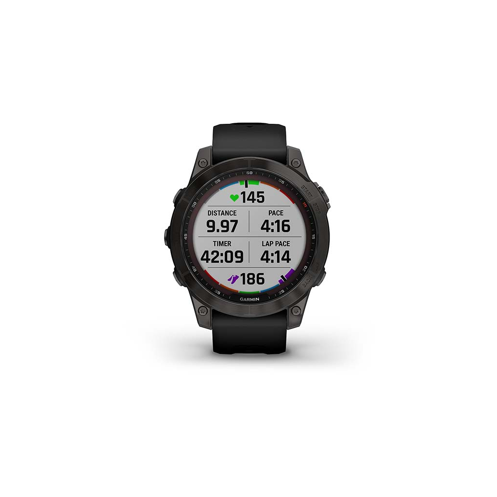 Смарт-годинник Garmin fenix 7 Sapph Solar, Black DLC Ti, GPS (010-02540-35) - зображення 8