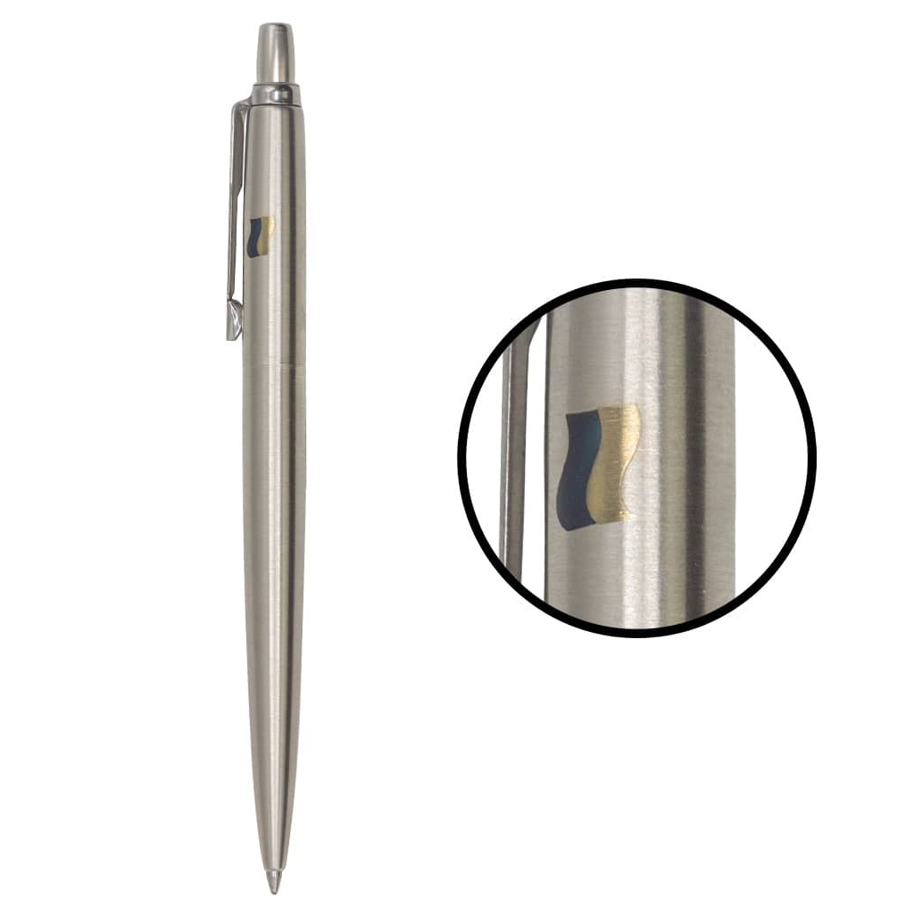 Ручка кулькова Parker JOTTER 17 UKRAINE SS CT BP Прапор жовто-синій на ковпочку (16132_T008c2) - зображення 1