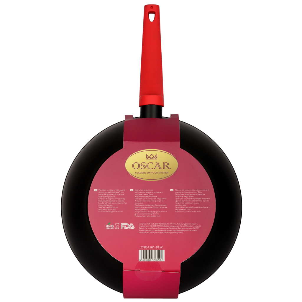 Сковорода Oscar Chef WOK 28 см (OSR-1101-28 w) - зображення 5