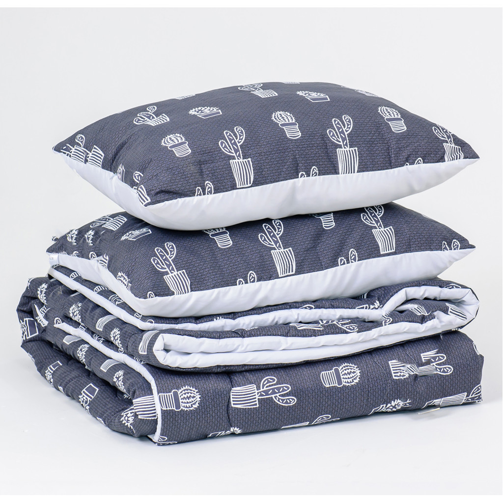 Ковдра MirSon Набір антиалергенний BamBoo Зима №3631 Print Line Thomas + 2 подушки середні 220х240+2х50х70 (2200004839905) - зображення 2