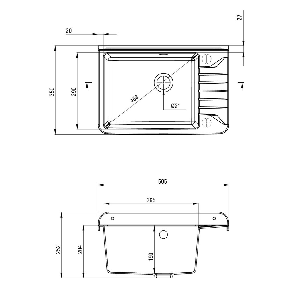 Мийка кухонна Deante Garden (ZYT 311A) - зображення 4