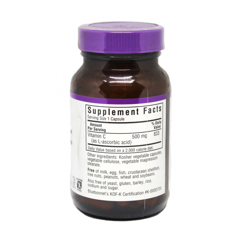 Вітамін Bluebonnet Nutrition Вітамін С 500мг, 90 гелевих капсул (BLB0510) - зображення 2
