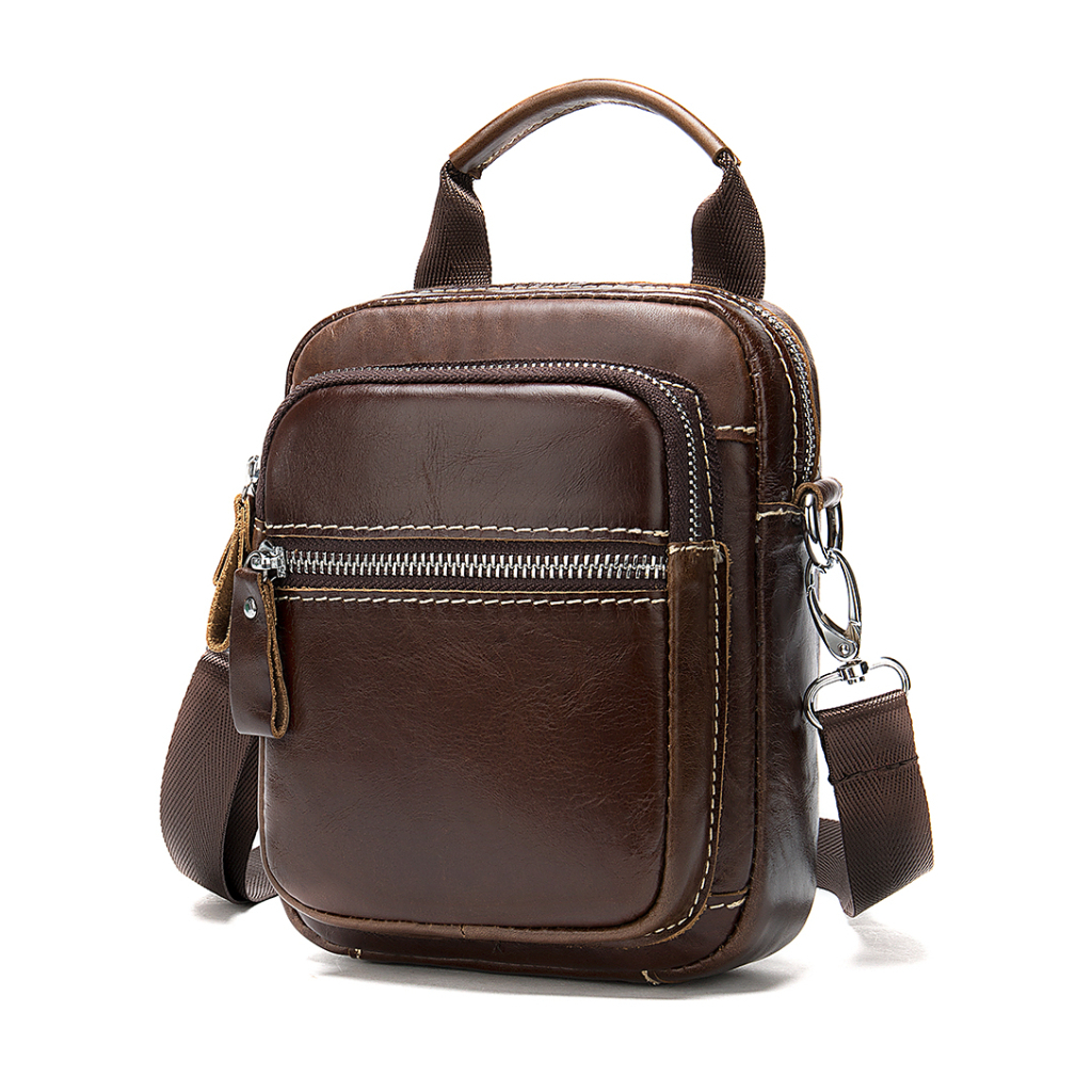 Сумка Vintage На пояс шкіряна Коричнева (20012) - зображення 1