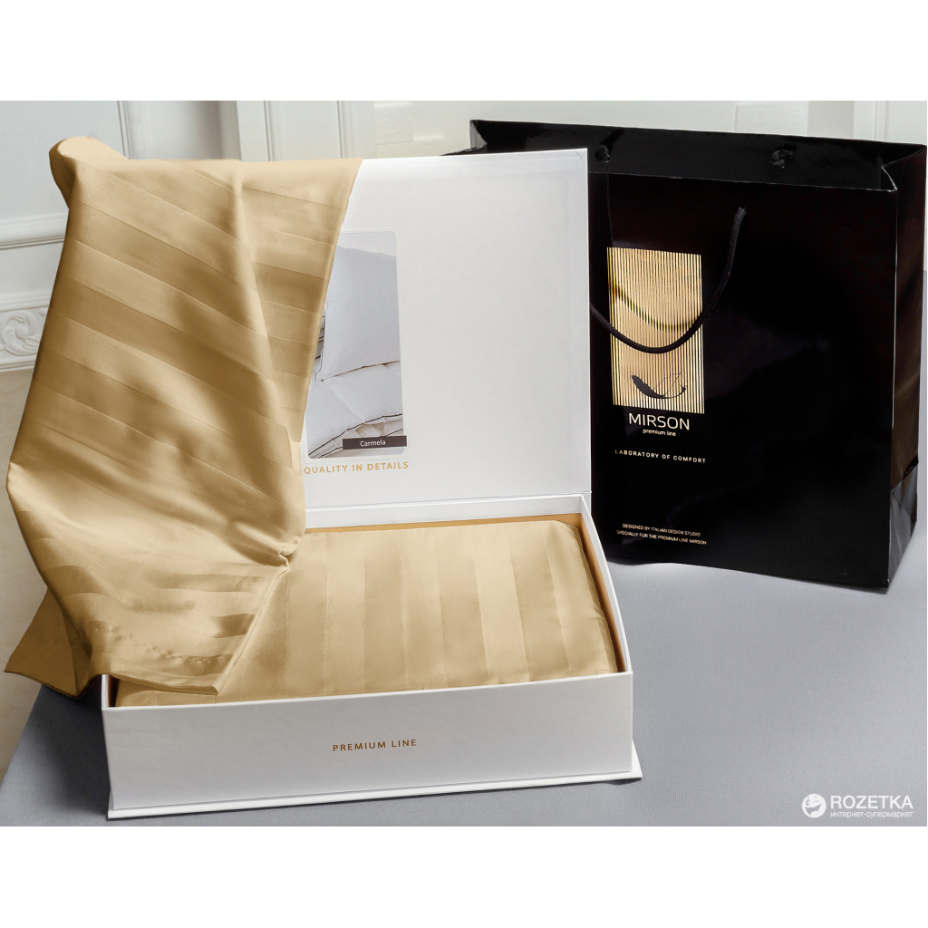 Постільна білизна MirSon Сатин Premium-страйп Carmela 160х220 (2200001478930) - зображення 2