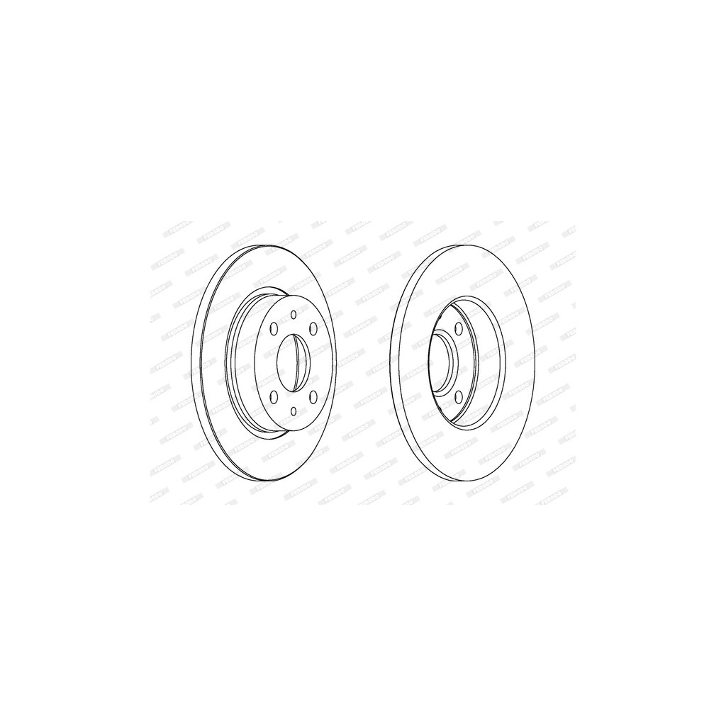 Гальмівний диск FERODO DDF215 - зображення 1