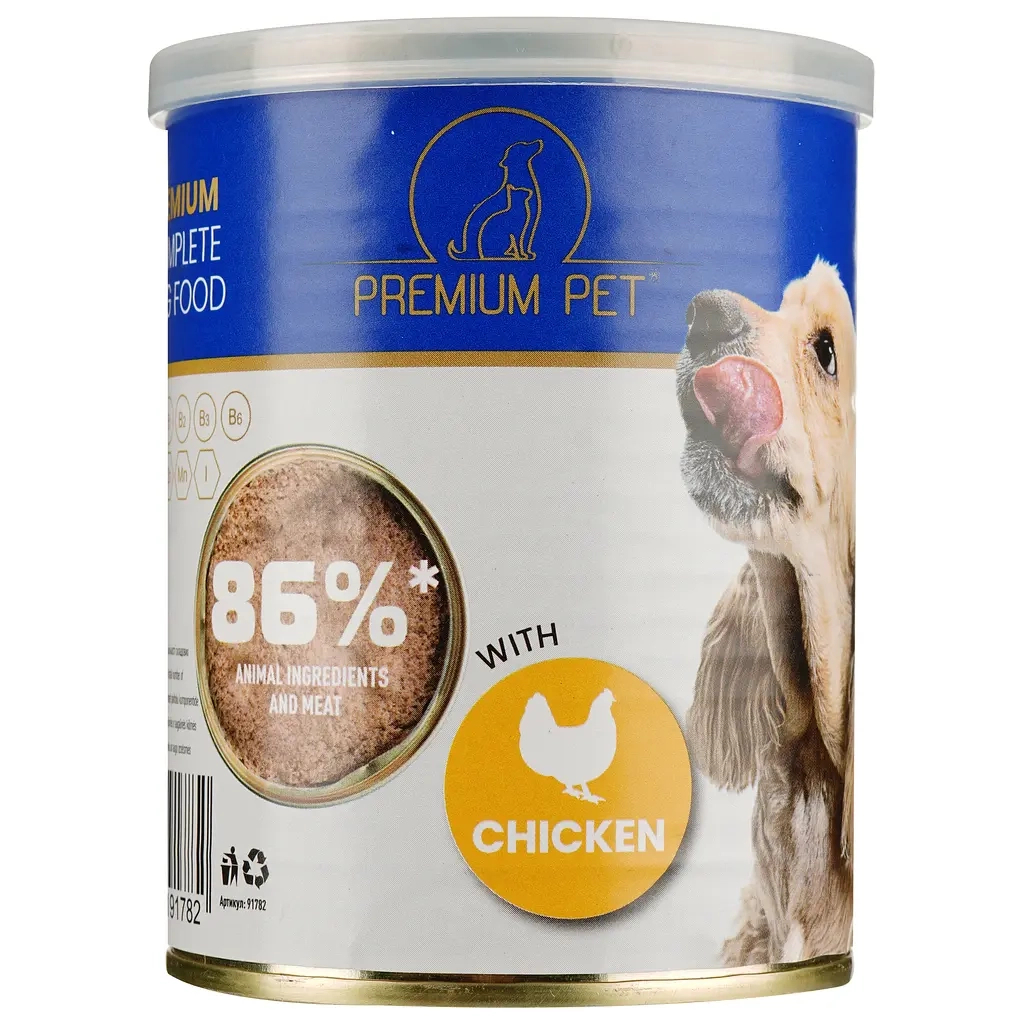 Консерви для собак PREMIUM PET з куркою 360 г (4820255191782) - зображення 2