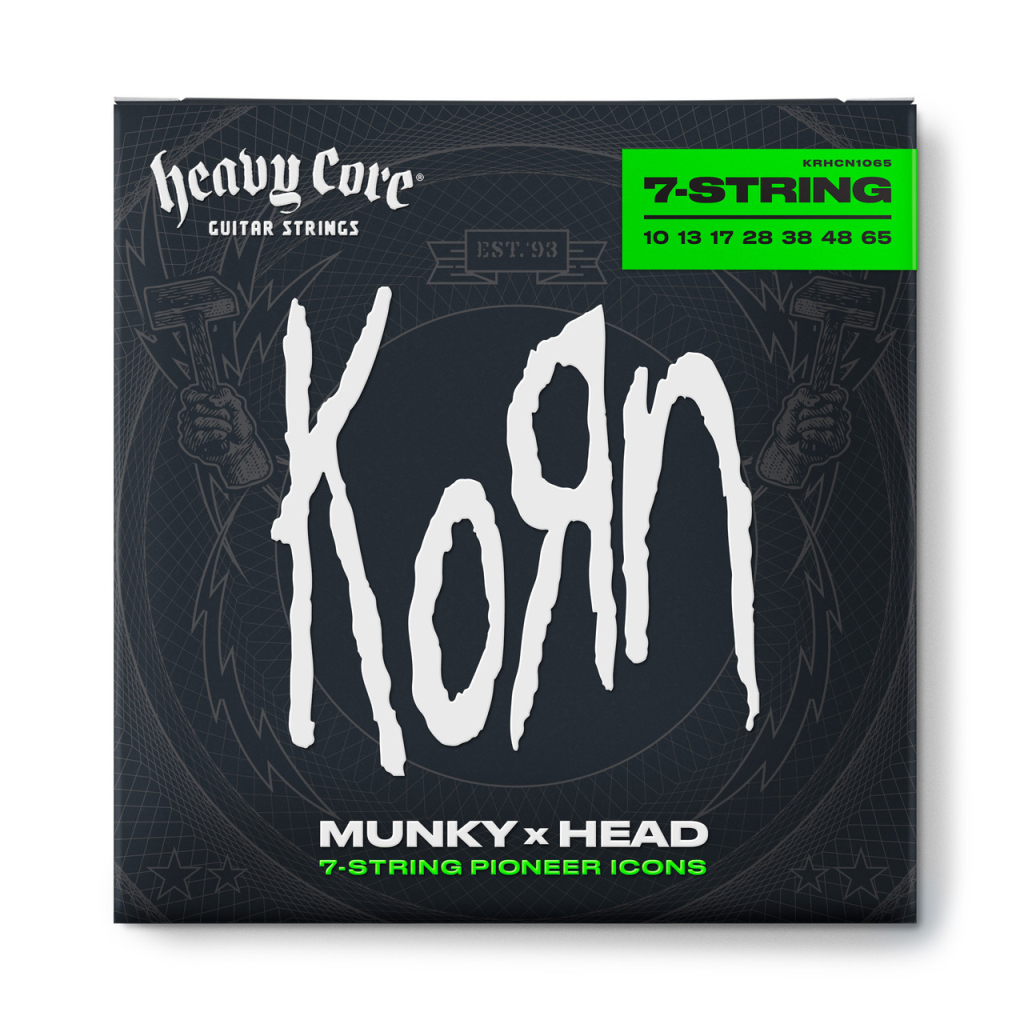 Струни для гітари Jim Dunlop Heavy Core Korn Guitar Strings (10-65) (KRHCN1065-7) - зображення 1
