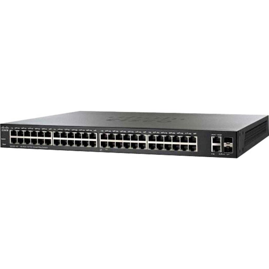 Комутатор мережевий Cisco SF220-48P-K9-EU - зображення 1