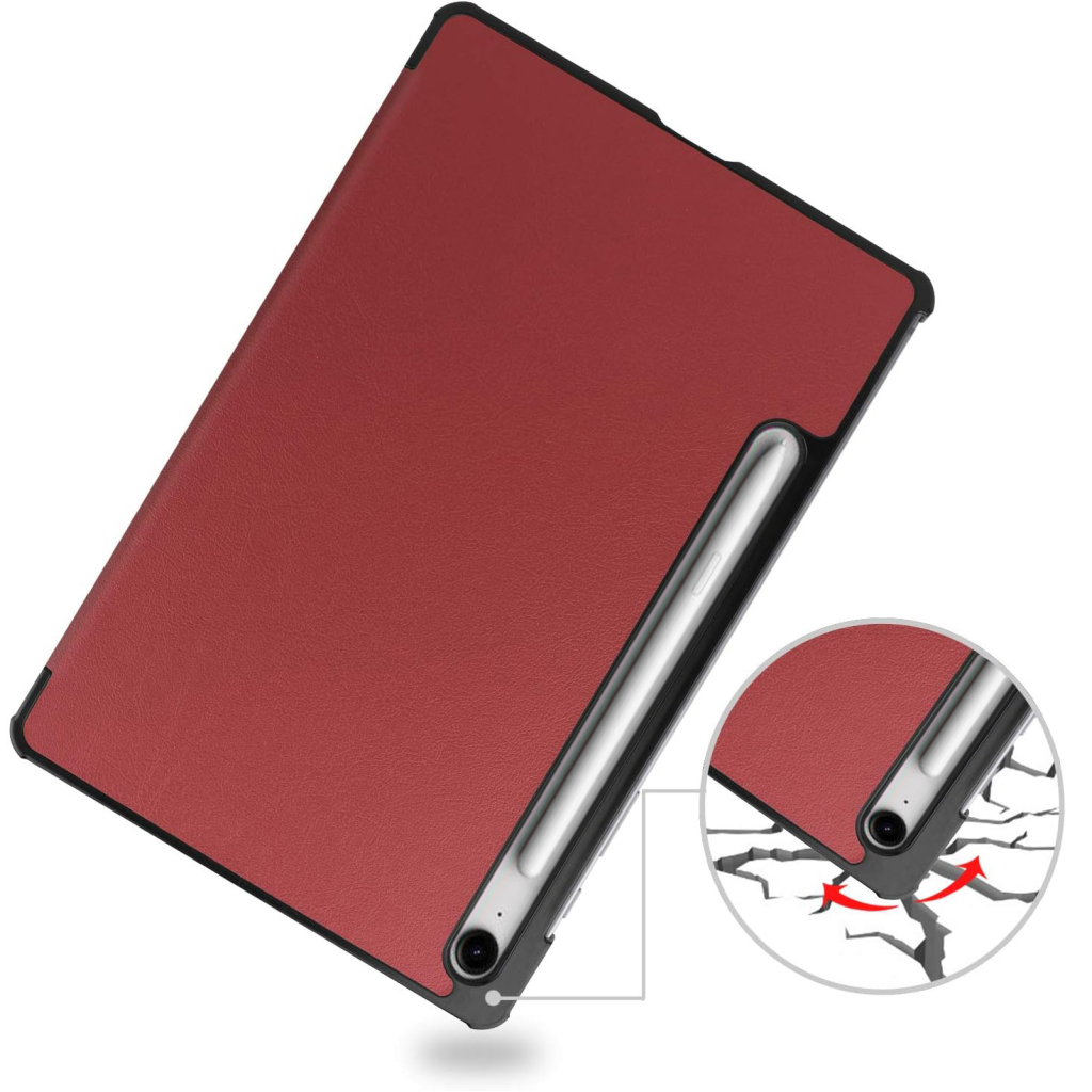 Чохол до планшета BeCover Smart Case Samsung Galaxy Tab S10 FE Plus (SM-X620/SM-X626) 13.1" Red Wine (713385) - зображення 4