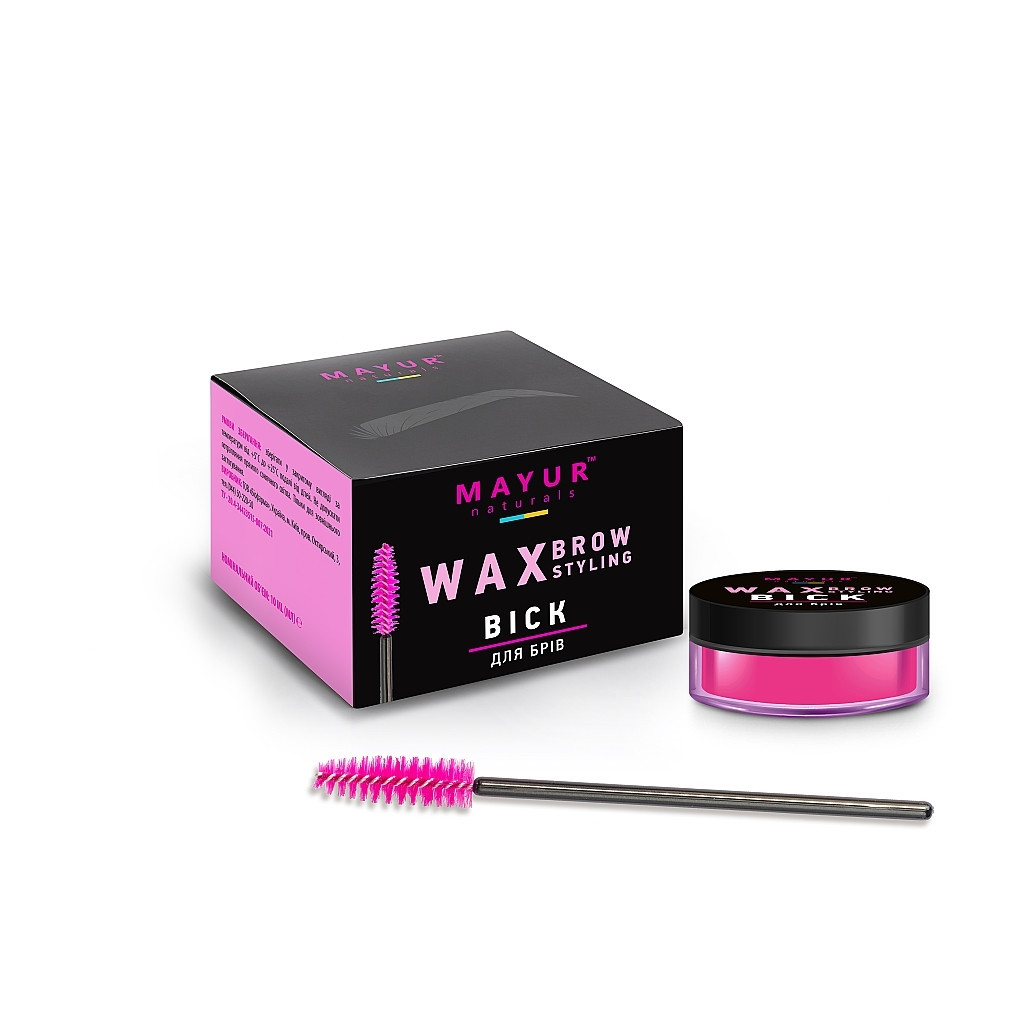 Крем для брів Mayur Wax Brow Styling Віск з аргановою олією 10 мл (4820230953084) - изображение 2
