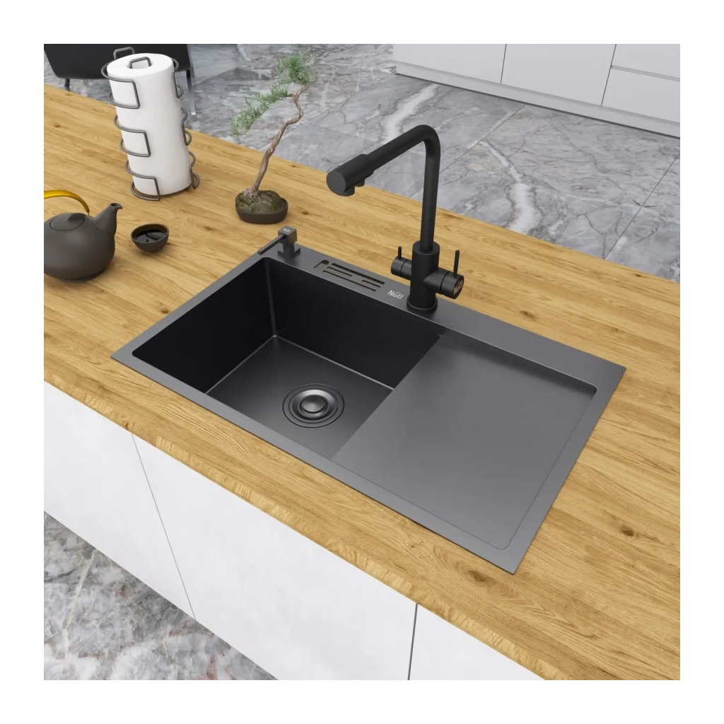 Мийка кухонна Nett NB-7848(R) (040625) - зображення 9