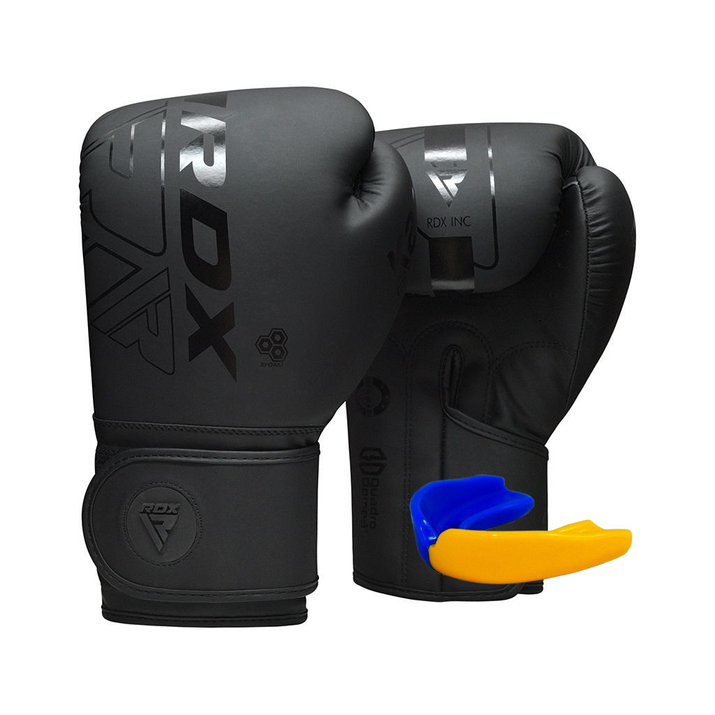 Боксерські рукавички RDX F6 Kara Matte Black 6 унцій (BGR-F6MB-6OZ) - зображення 1